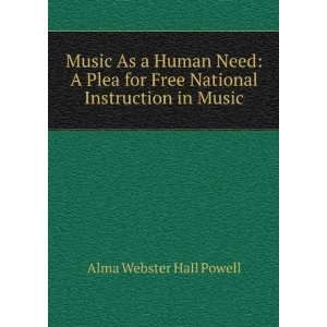   Free National Instruction in Music Alma Webster Hall Powell Books
