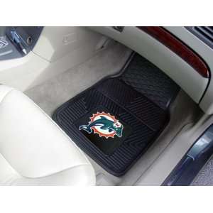 Miami Dolphins All Weather Rubber Auto Car Mats: Sports 