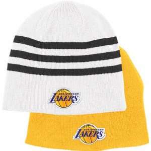  Los Angeles Lakers Reversible Knit Hat: Sports & Outdoors