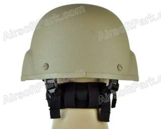 Airsoft Replica Military MICH 2000 Glass Fiber Helmet   Tan  