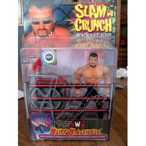 AUTOGRAPHED AUTO SIGNED WCW NWO COLLECTOR SLAM N CRUNCH BUFF BAGWELL 