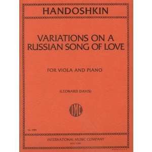   Love Viola and Piano by Leonard Davis International Musical