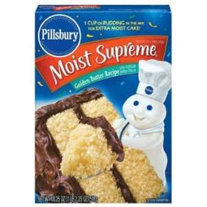   Moist Supreme Golden Butter Recipe Cake Mix 18.25 oz (Pack of 12