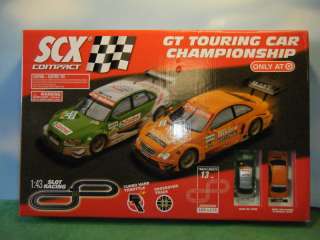 SCX 143 COMPACT GT TOURING CAR CHAMPIONSHIP SET *NEW* 8436045770820 