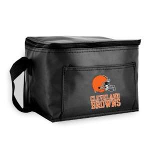  Cleveland Browns 6 Pack Cooler & Lunch Tote: Sports 