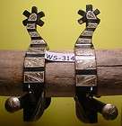   Mounted Well Made Cowboy Western Spurs Maker Marked ZIA 83 MAKE OFFER