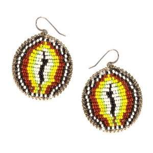  Sow the Seeds African Beaded Dangle Earrings: Jewelry