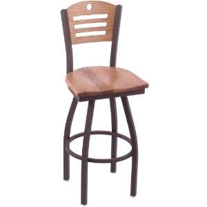  830 Voltaire 30 Swivel Stool with Wood Seat: Home 