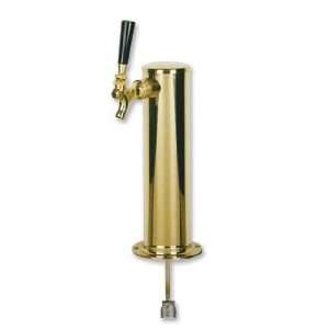 PVD Brass 1 Faucet Draft Beer Tower   3 Column:  Kitchen 