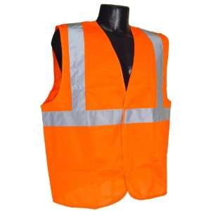  Radians SV2OSL Class 2 Solid Safety Vest, Orange, Large 