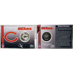  Chicago Bears Team History Coin Card: Sports & Outdoors