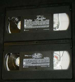 ALADDIN & ALADDIN And The KING Of THIEVES   Disney VHS!  