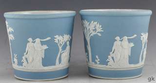 Antique Small Blue Jasperware Wedgwood Cups/ Planters  