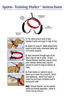 SPORN Non Pull Halter Dog Harness Training  