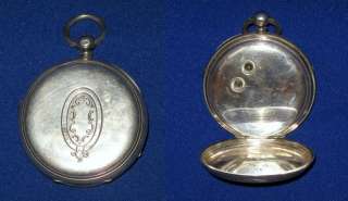   Sterling Silver Chronograph Pocket Watch G HAWORTH Accrington 1899