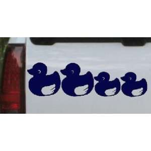 Navy 16in X 4.7in    Rubber Ducky Family Stick Family Car Window Wall 