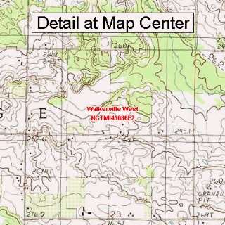  USGS Topographic Quadrangle Map   Walkerville West 