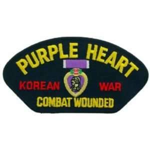  Purple Heart Korean War Hat Patch 2 3/4 x 5 1/4 Patio 
