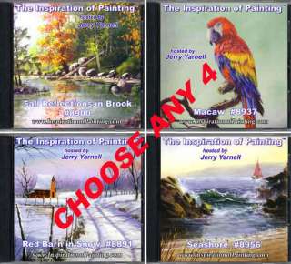 ANY 4 Jerry Yarnell Inspiration of Painting art dvds  