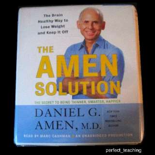 The AMEN SOLUTION Weight Loss Health Diet Daniel 11 CDs 9780739384930 