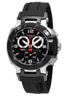 Tissot T Race Black Chronograph Black Rubber Mens Watch T0484172705700 