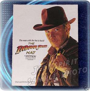 Indiana Jones 1989 Stetson Hat Original Advertisement  
