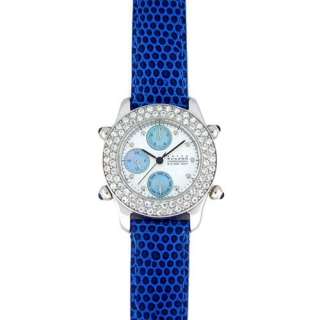 ANTON RUSANO Womens Blue Chronograph Watch AR 2046W  