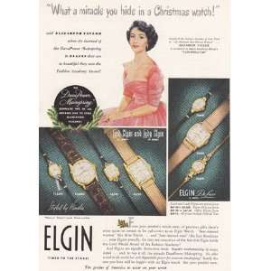   1949 Elgin Watches Christmas, Elizabeth Taylor Elgin Watches Books