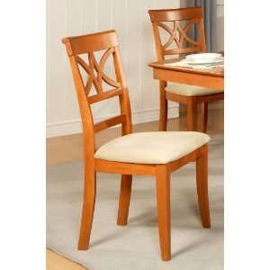  Parawood Furniture Ellington Dining Side Chair in Honey 