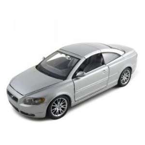  Volvo C70 Diecast Car Model 1/24 Coupe Silver: Toys 
