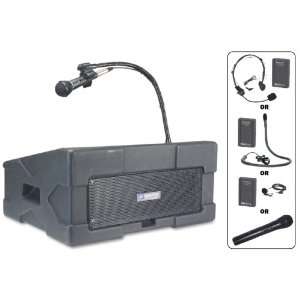  Wireless Ampli Pod Podium PA UHF Mic + CD Player 