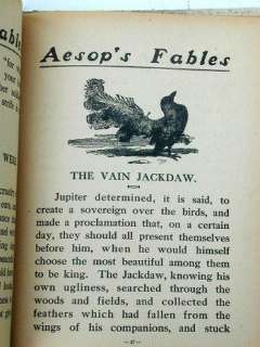 AESOPS FABLES M.A. Donohue & Co 135 Series 1900s Book  
