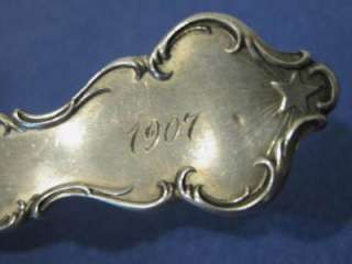 vtg February Pisces Birth Sterling Souvenir Spoon  