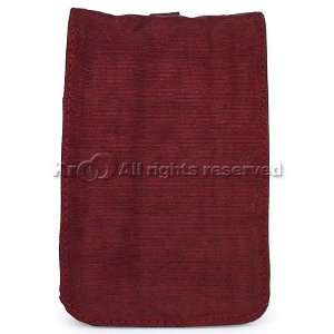  High Quality and Protection Burgundy Nylon Vertical Pouch 