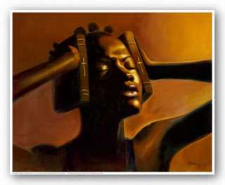 AFRICAN AMERICAN ART Hear No Evil Female Sterling Brown  