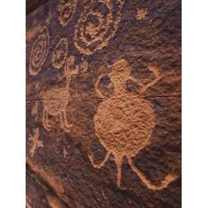  Ancient Anasazi Rock Art on Red Sandstone, Coconino 