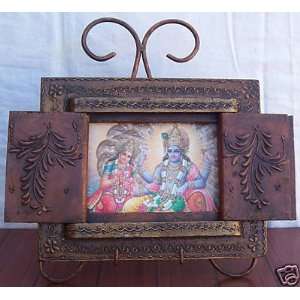  Lord Vishnu, Pic in Double door Photo Frame Everything 