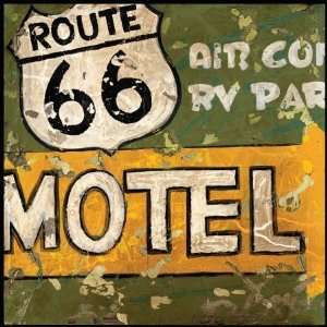  Barewalls 454561 Route 66, Gallery Wrapped Canvas: Home 