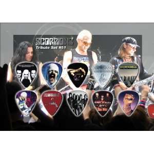  Scorpions Guitar Pick Display   Premium Celluloid Tribute 