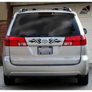 TRIBAL TAILGATE GRAPHICS , 2 Giant BLACK Vinyl STICKERS / DECALS (Pick 