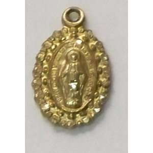  Religious Oval Mother Mary Solid Gold Pendant Mady By 