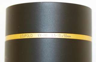 Leupold VX III 3.5 10x50mm Boone & Crockett Reticle 1 Tube Matte 