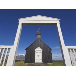  Church at Budir, Snaefellsnes Peninsula, North West Area, Iceland 