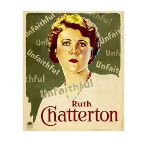  Unfaithful, Ruth Chatterton on Window Card, 1931 