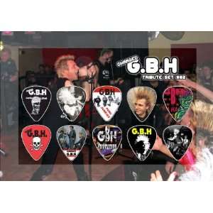 Charged GBH Punk Guitar Pick Display   Premium Celluloid 