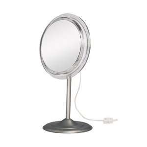   Inch Adjustable Lighted Pedastal Mirror with 7x Magnification: Beauty