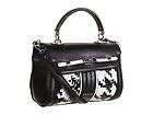 NWT Guess Handbag Love Lock Top Handle Flap VY333218 Black White Multi 
