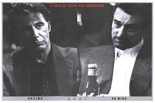 HEAT ~ DUO MOVIE POSTER Robert De Niro Al Pacino  