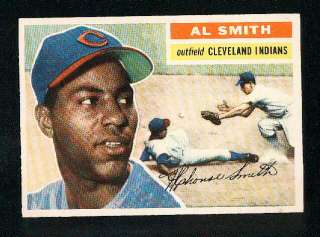 1956 Topps BB #105 AL SMITH Cleveland Indians  