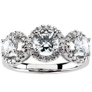   ct tw Diamond Semi Set Anniversary Ring: Diamond Designs: Jewelry